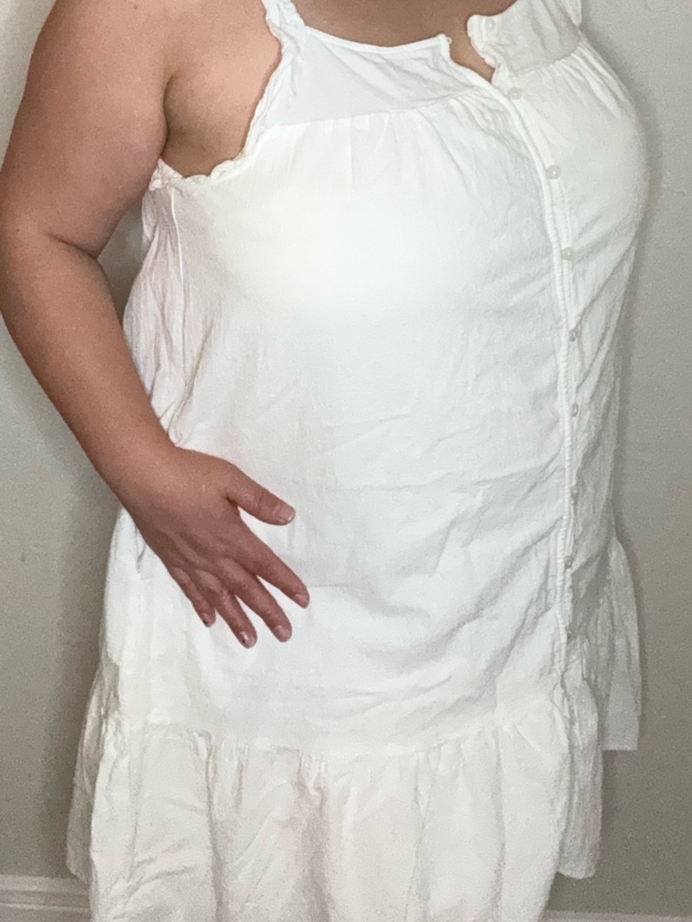 Universal Thread White Button-Front Sundress with Twisted Straps - Picture 10 of 10